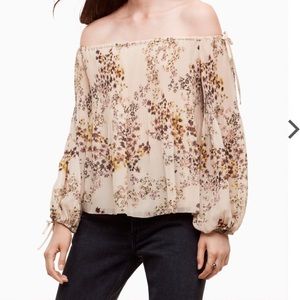 Aritzia Wilfred Talence Off-the-Shoulder Blouse